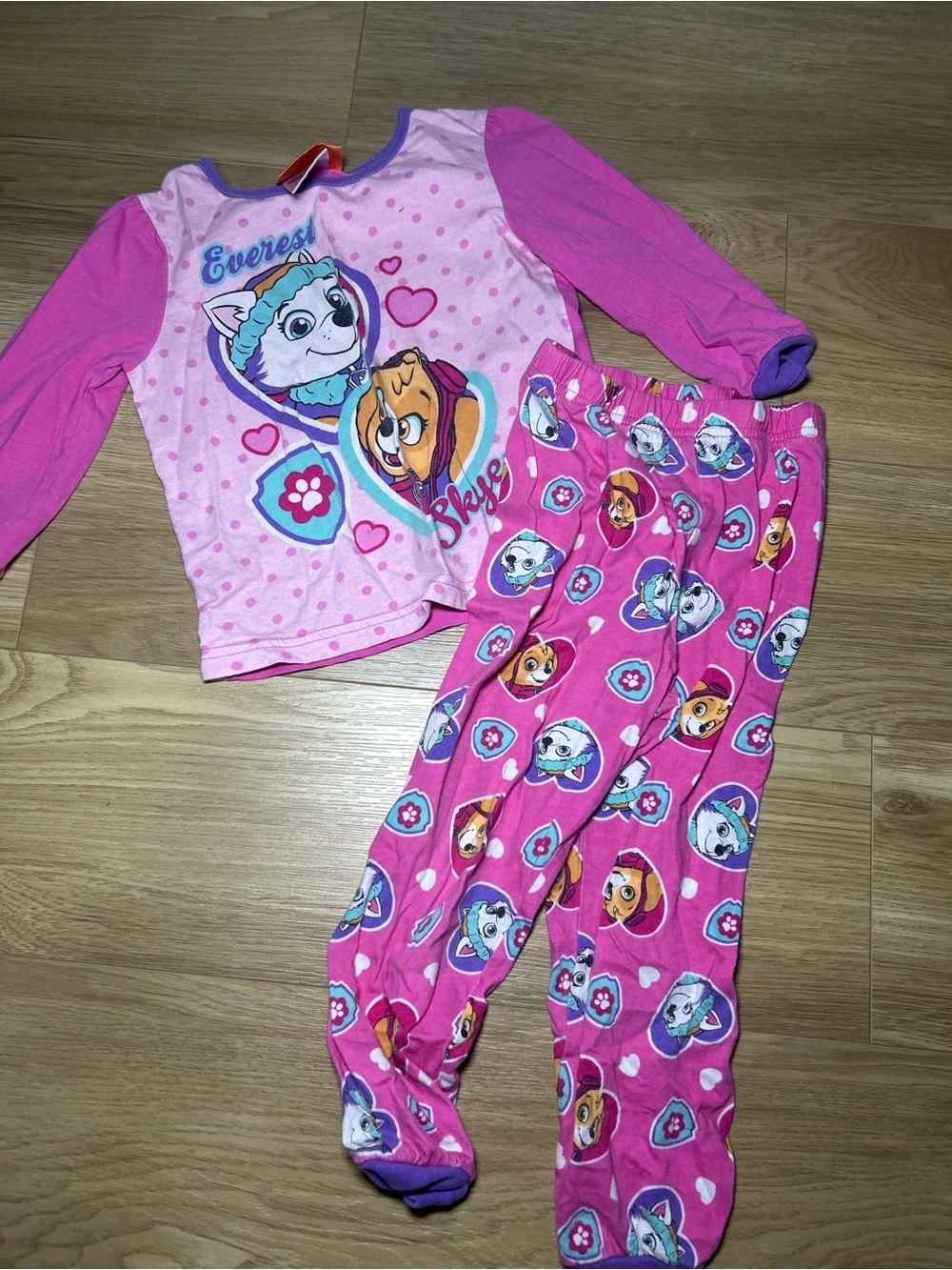 Nickelodeon Pink and Purple Paw Patrol Girls Pajama Set